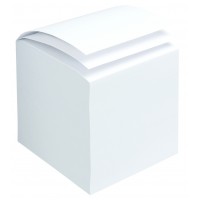 bloc cube encolle blanc