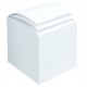 bloc cube encolle blanc